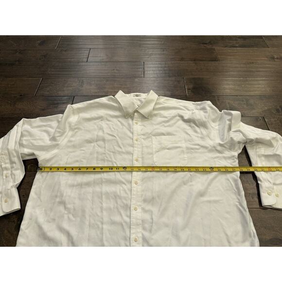 Peter Millar Mens White Nanoluxe Easy Care Long Sleeve Button Up Shirt Size XL - Picture 9 of 9